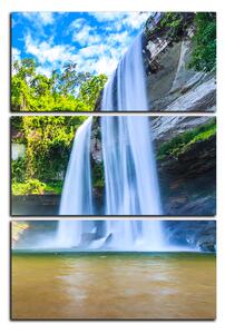Obraz na plátně - Huai Luang vodopád - obdélník 7228B (90x60 cm )