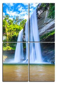 Obraz na plátně - Huai Luang vodopád - obdélník 7228E (90x60 cm)