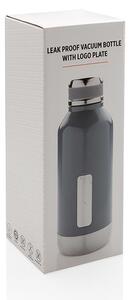Nepropustná vakuová lahev z nerezové oceli, 500ml, XD Design, šedá