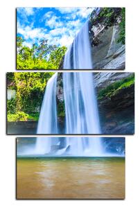 Obraz na plátně - Huai Luang vodopád - obdélník 7228C (105x70 cm)