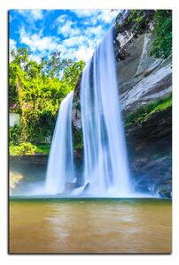 Obraz na plátně - Huai Luang vodopád - obdélník 7228A (90x60 cm )