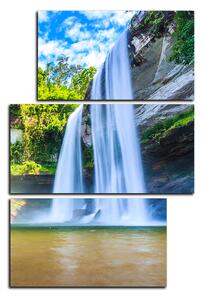 Obraz na plátně - Huai Luang vodopád - obdélník 7228D (90x60 cm)