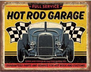 Plechová cedule Hot Rod Garage 1932 Rod 40 cm x 32 cm
