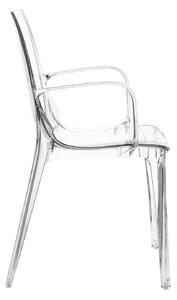 Židle Vanity Arm chair transparentní