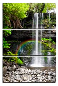Obraz na plátně - Přírodní vodopád - obdélník 7229B (90x60 cm )