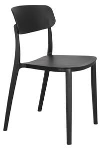 Černá plastová židle Nopie