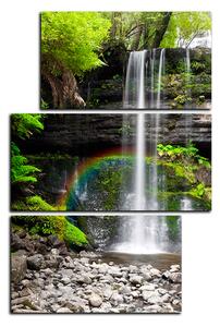 Obraz na plátně - Přírodní vodopád - obdélník 7229D (90x60 cm)