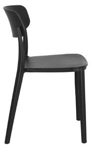 Černá plastová židle Nopie