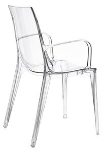 Židle Vanity Arm chair transparentní
