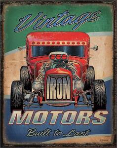 Plechová cedule Vintage Motors 40 cm x 32 cm