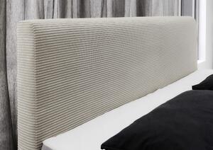 Boxspring postel elina 140 x 200 cm manšestr béžová