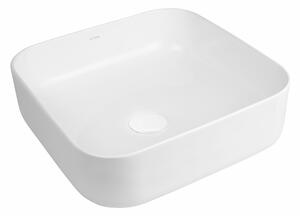 Oltens Hadsel umyvadlo 38.5x38.5 cm čtvercový na pult bílá 40307000