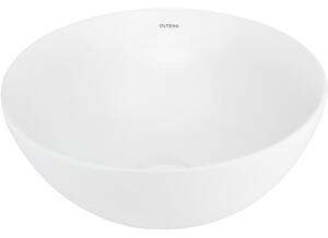 Oltens Jagala umyvadlo 32x32 cm kulatý na pult bílá 40317000