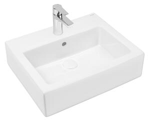 Oltens Susa umyvadlo 50x41 cm obdélníkový klasický-na pult bílá 41403000