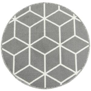 Protiskluzový koberec Cubes 19 světle šedý