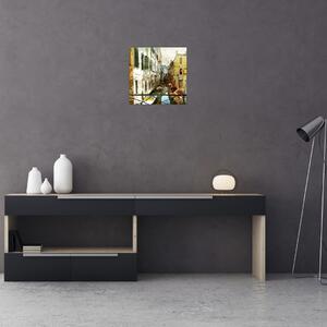Obraz - Ulička v Benátkách (30x30 cm)