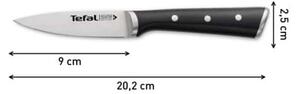 Tefal - Nerezový nůž vykrajovací ICE FORCE 9 cm chrom/černá