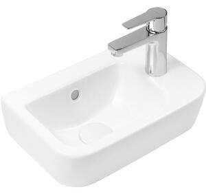 Oltens Vernal umyvadlo 37x24.5 cm polokulatý klasický bílá lesk 41505000