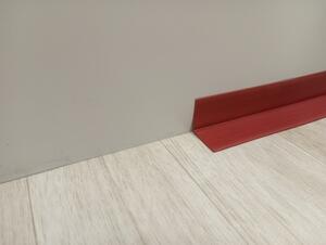 Obvodová podlahová lišta PVC měkčená 348 - červená