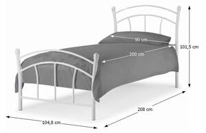 Kovová postel Burzum