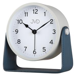 JVD Ručkový analogový bílý netikající budík JVD SRP2313.2