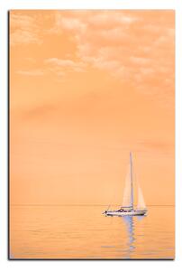 Obraz na plátně - Plachetnice na moři - obdélník 7248FA (100x70 cm)