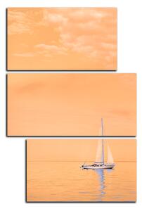 Obraz na plátně - Plachetnice na moři - obdélník 7248FD (90x60 cm)