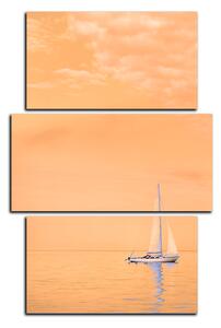 Obraz na plátně - Plachetnice na moři - obdélník 7248FC (90x60 cm)