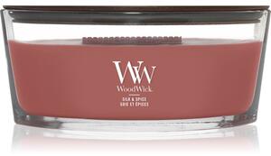 Woodwick Silk & Spice vonná svíčka s dřevěným knotem 453.6 g
