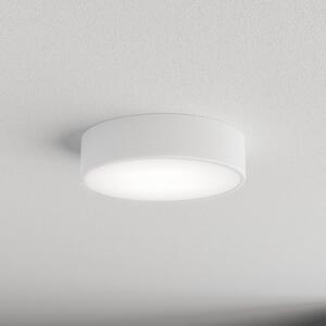 TEMAR LIGHTING Stropní světlo Cleo, Ø 30 cm, IP20, bílá, kov, E27, stmívatelný, Bílá / opál, Obývací pokoj / jídelna, Moderní