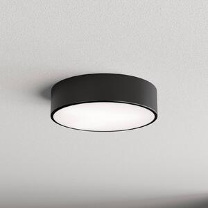 TEMAR LIGHTING Stropní světlo Cleo, Ø 30 cm, IP20, černá, kov, E27, stmívatelný, Černá, Obývací pokoj / jídelna, Moderní