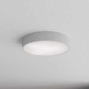 TEMAR LIGHTING Stropní světlo Cleo 400, Ø 40 cm šedá, stmívatelný, Hliník / šedá / zinek, Obývací pokoj / jídelna, kov, Moderní