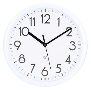 Nedis CLWA105WT - Nástěnné hodiny pr. 22 cm 1xAA bílá