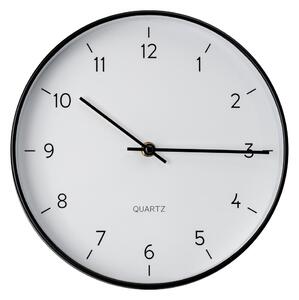 Nástěnné hodiny pr. 25 cm 1xAA černá/bílá