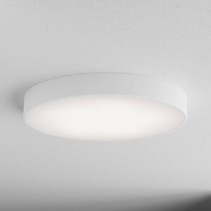 TEMAR LIGHTING Stropní svítidlo Cleo, Ø 60 cm, IP20, bílé, kov, E27, stmívatelný, Bílá / opál, Obývací pokoj / jídelna, Moderní