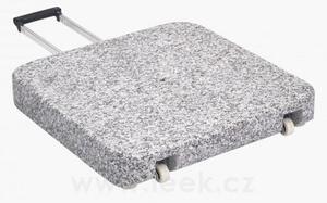 Glatz Žulový stojan 55 kg, 55×55×9 cm, s kolečky a madlem, vyžaduje montážní trubku typ Z