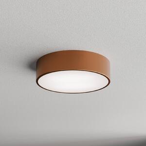 TEMAR LIGHTING Stropní světlo Cleo 300, měď, senzor, IP54, Ø 30 cm, kov, Měď, Chodba, kov, Moderní