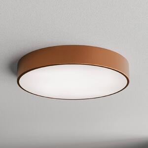 TEMAR LIGHTING Stropní světlo Cleo 500, měď, senzor, IP54, Ø 50 cm, kov, Měď, Chodba, kov, Moderní