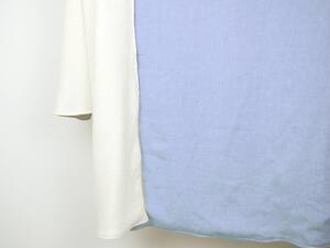 Snový svět Lněná deka s beránkem - světle modrá Rozměr: 145 x 210 cm