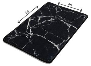 Koupelnová předložka MARBLE 40x60 cm černá