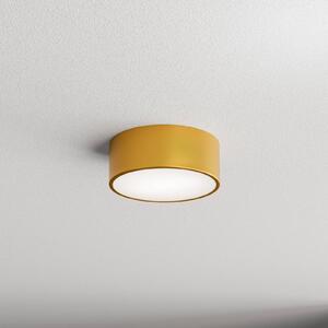 TEMAR LIGHTING Stropní světlo Cleo 200, zlaté, senzor, IP54, Ø 20 cm, kov, Mosaz / zlato, Chodba, kov, Moderní