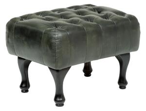 Sob nábytek - Taburet kůže Chesterfield zelená - F0A00000851W