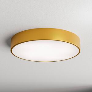 TEMAR LIGHTING Stropní světlo Cleo 500, zlaté, senzor, IP54, Ø 50 cm, kov, Mosaz / zlato, Chodba, kov, Moderní