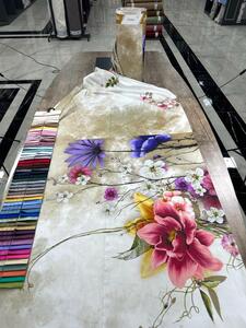 Ervi Bavlna Satén Delux š.240 cm Exotické květy-52, metráž