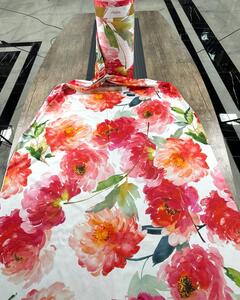 Ervi bavlna Satén š.240 cm - Květinové léto - 897, metráž