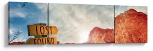 Obraz ukazatele s nápisem (170x50 cm)