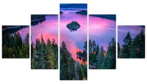 Obraz - Jezero Tahoe, Sierra Nevada, Kalifornie, USA (125x70 cm)