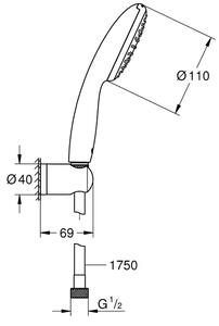 Grohe Start sprchová sada na stěnu chrom 27950001