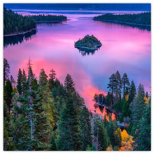 Obraz - Jezero Tahoe, Sierra Nevada, Kalifornie, USA (30x30 cm)