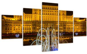 Obraz - Palác parlamentu, Bukurešť Rumunsko (125x70 cm)